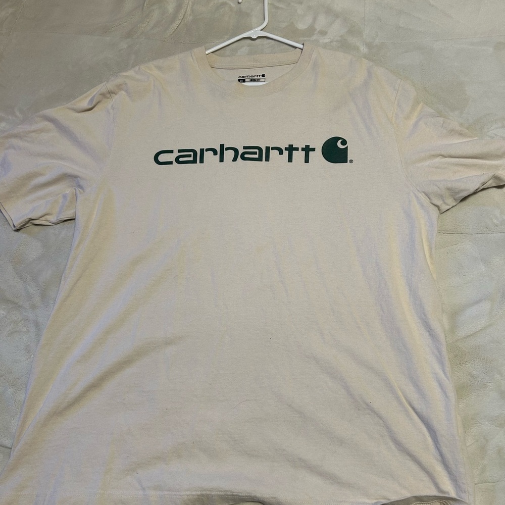 Carhartt Men's Beige Short Sleeve Tee